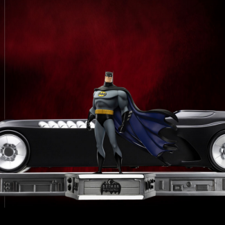 Batman y Batimovil Deluxe - The Animated Series - Dc Comics Estatua Escala 1:10 Iron Studios