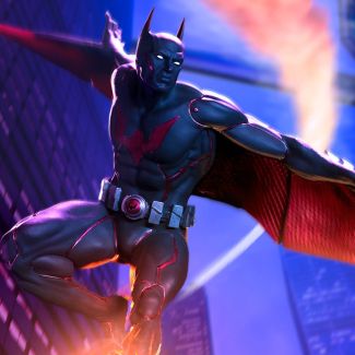 Sideshow y Iron Studios presentan lo último de la línea Art Scale 1:10: ¡Batman Beyond! Basada en referencias originales, esta estatua de polipiedra está pintada a mano y es de edición limitada. 