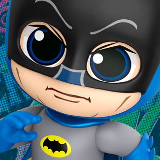 Basado en la serie de televisión Batman Classic de la década de 1960 , Sideshow y Hot Toys presentan a Batman Cosbaby capturando las primeras apariciones del héroe que lucha contra el crimen.