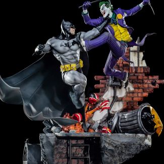 Batman Vs The Joker Estatua Tipo Diorama 1:6 de Iron Studios