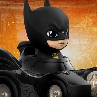Batman with Batmobile - Batman 1989 Collectible Set Cosbaby por Hot Toys