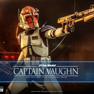 Continuando con la expansión de la colección Star Wars: The Clone Wars, Sideshow y Hot Toys están encantados de presentar la figura coleccionable de la escala 1:6 del Capitán Vaughn para todos los coleccionistas de Star Wars .