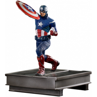 Sideshow y Iron Studios se enorgullecen en anunciar lo último de la serie Battle Diorama Series Art Scale 1:10: ¡  Capitán América 2012 ! 