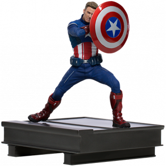 Sideshow y Iron Studios se enorgullecen en anunciar lo último de la serie Battle Diorama Series Art Scale 1:10: ¡  Capitán América 2023 !