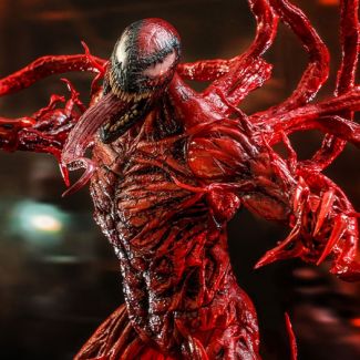 De  Venom: Let There Be Carnage , Sideshow y Hot Toys presentan la figura coleccionable Carnage escala 1:6, que captura el espíritu asesino y desquiciado que infunde miedo en tu colección de simbiontes.