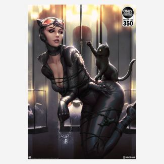 Sideshow presenta Catwoman: All Tied Up Fine Art Print del artista Kendrick Lim, también conocido como Kunkka.