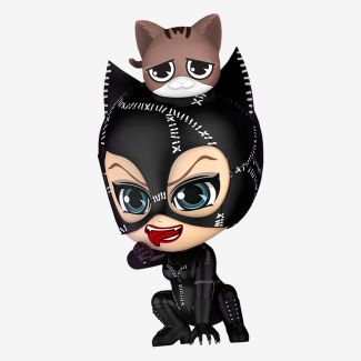 ¡De Batman Returns, Hot Toys se complace en presentar el Cosbaby de Catwoman! Con una altura de más de 4 pulgadas, Catwoman está acompañada por un lindo gatito que puede adherirse magnéticamente a su cabeza.