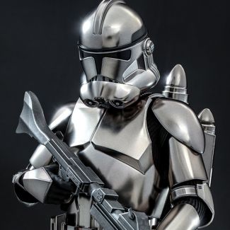 Clone Trooper (Chrome Version) - Star Wars Exclusivp Escala 1:6 por Hot Toys