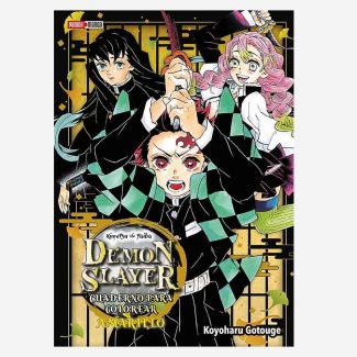En el quinto Cuaderno para colorear de Demon Slayer encontrarás 40 ilustraciones del arte de Koyoharu Gotuouge, creadora de la popular serie Kimetsu no Yaiba