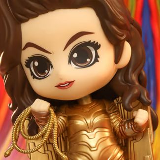 Basado en Wonder Woman 1984,  Sideshow y Hot Toys presentan Golden Armor Wonder Woman Cosbaby(S). 
