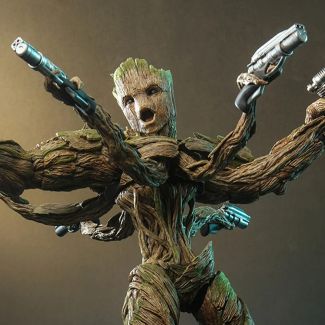 Guardians of the Galaxy Vol.3 , Sideshow y Hot Toys están extremadamente emocionados de revelar la figura de escala 1:6 de Groot Deluxe para llevar a los fanáticos en esta gira espacial final con este extraordinario colecionables de marvel .