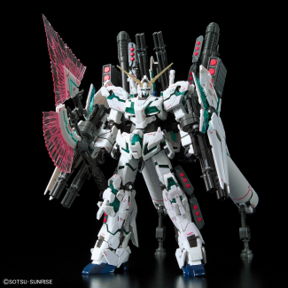 Full Armor Unicorn Gundam: Gundam RG 1/144 model kit por Bandai