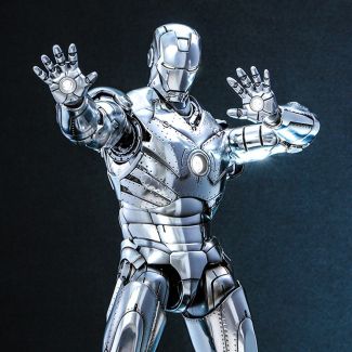 ¡Sideshow y Hot Toys están encantados de presentar la versión 2.0 de la  figura coleccionable de escala 1:6 de Iron Man Mark II para mejorar tu exhibición del Salón de las Armaduras!
