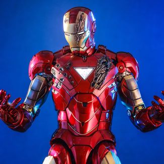 Diseñado con detalles realistas para capturar verdaderamente los diseños icónicos de Tony Stark, Sideshow y Hot Toys se complacen en presentar la  figura de escala 1:6 de Iron Man Mark VI (2.0)  en diecast, basada en Los Vengadores de Marvel Studios . 