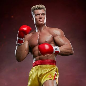Sideshow y Premium Collectibles Studio  presentan la estatua a escala 1:3 de Ivan Drago, lista para desafiar a tu colección Rocky  por el campeonato.