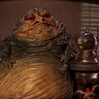 Sideshow y Iron Studios se enorgullecen de anunciar lo último de la línea Battle Diorama Series Art Scale 1:10: ¡ Jabba the Hutt Deluxe !