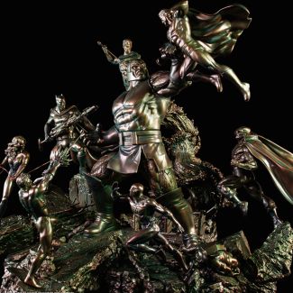 Justice League vs Darkseid Diorama Bronze Exclusive- DC Comics por XM Studios
