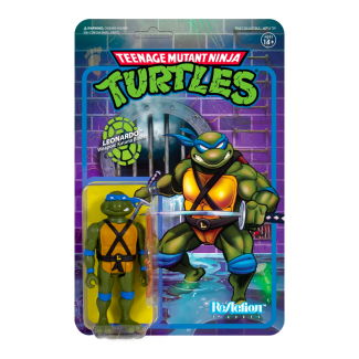 Leonardo de Tortugas Ninja Mutantes ReAction Super7