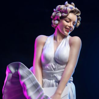 Presentamos la estatua a escala 1:4 de Star Ace: ¡Marilyn Monroe con el icónico vestido blanco! Captura el encanto atemporal de la época dorada de Hollywood