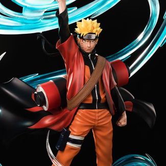 El primero en la línea de estatuas de escala épica de Naruto Shippuden es Naruto Sage Mode, una estatua a escala 1/6 del ninja más popular del mundo con una pantalla de entorno dinámico. 