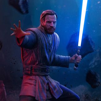 Sideshow y Iron Studios se enorgullecen de anunciar lo último de la línea Battle Diorama Series Art Scale 1:10 ¡Obi-Wan Kenobi! Esta estatua de escala de arte  coleccionable de Star Wars es una edición limitada y viene con una base detallada pintada a man