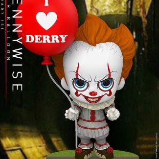 Pennywise with Balloon: Cosbaby Series - IT: Chapter Two By Hot Toys