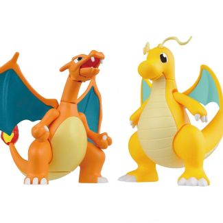 Charizard y Dragonite: Pokemon Bandai Model Kit