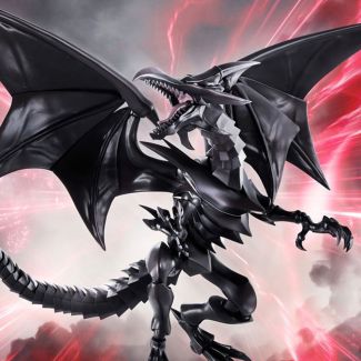 La segunda entrada en la popular serie S.H.MonsterArts Yu-Gi-Oh! es el legendario Red Eyes Black Dragon. ¡La increíble capacidad de posar, junto con un efecto Dark Mega Flare, brindan un increíble valor de juego a este conjunto!