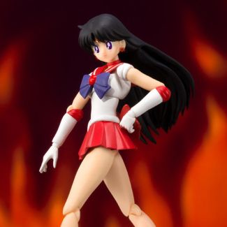¡De Bandai  llega la figura de acción SHFiguarts Pretty Guardian Sailor Moon Sailor Mars Animation Color Edition!