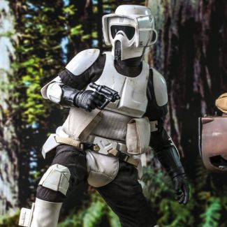 ¡Sideshow y Hot Toys se complace en presentarles a los fanáticos de los soldados imperiales la nueva figura coleccionable de Scout Trooper escala 1:6 basada en Star Wars: Return of the Jedi ™ !
