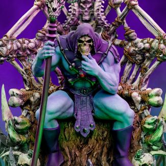 Sideshow y Iron Studios presentan lo último de la línea Art Scale 1:10: ¡Skeletor on Throne Deluxe!