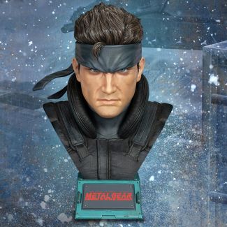 First 4 Figures se enorgullece de presentar  Snake Grand Scale Bust Edicion Estandar 12 Pulgadas directo de popular juego de acción Metal Gear Solid.