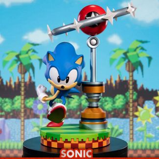 Preparate para coleccioanr esta estatua de Sonic, el Erizo Azul consentido de todos, con First 4 Figures: Sonic The Hedgehog.