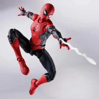 Bandai Tamashii Nations se enorgullece en presentar a su nueva Figura de acción de Spider-Man Traje Actualizado, directo de la prixima pelicula de Marvel Spiderman: No Way Home, Spiderman que se une a la Linea S.H.Figuarts.