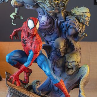 Sideshow presenta la figura Spider-Man Premium Format™ , un enérgico coleccionable de Marvel inspirado en un querido superhéroe y sus mayores enemigos.