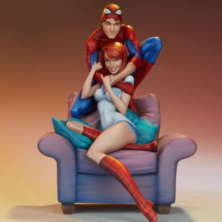 Spider-Man y Mary Jane Maquette Sideshow Collector Edition