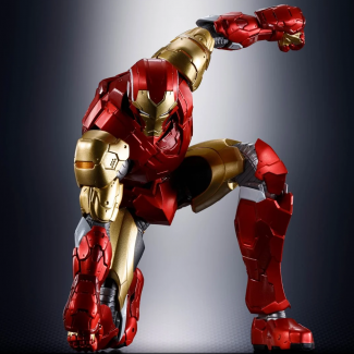 ¡"TECH-ON AVENGERS" es una nueva colaboración de SHFiguarts entre Marvel Comics y Bandai Spirits! ¡El primer lanzamiento de la serie es Iron Man! Es un look completamente nuevo para Iron Man, diseñado por Eiichi Shimizu.
