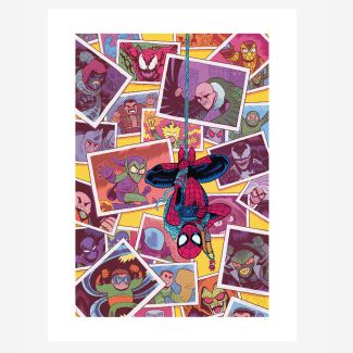Sideshow presenta The Amazing Spider-Man Fine Art Print, una adorable impresion artistica de Marvel  del artista Dan Hipp.