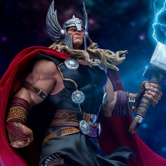 Iron Studios se enorgullece de traer esta nueva linea directo de Marvel Comics, llaga Thor El Dios del Trueno y el poderoso Throg que examinan el campo de batalla que se avecina en esta nueva estatua de Iron Studios.