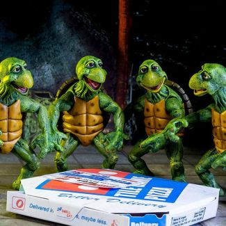 Tortugas Ninja Pack de 4 Figuras Escala 1/4  Baby Turtles por NECA