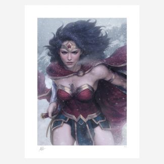 Sideshow Art Prints presenta Wonder Woman #51 Fine Art Print, una poderosa impresión artística de DC Comics  del célebre dibujante de cómics Stanley "Artgerm" Lau .
