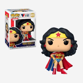 Wonder Woman Classic con Capa 80th DC Comics Funko Pop!