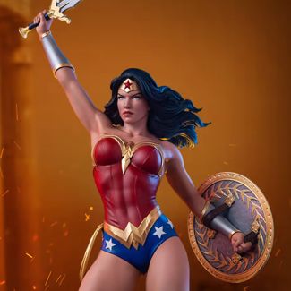 Sideshow y Tweeterhead  presentan Wonder Woman Estatua Maquette Escala 1:6, una feroz adición a tu colección de DC Comics  .