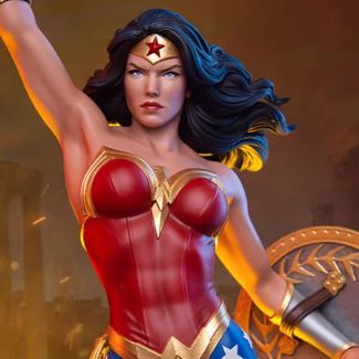 Sideshow y Tweeterhead  presentan Wonder Woman Estatua Maquette Escala 1:4, una feroz adición a tu colección de DC Comics  .